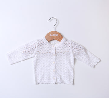 Knitted Lace Cardigan With Buttons BR